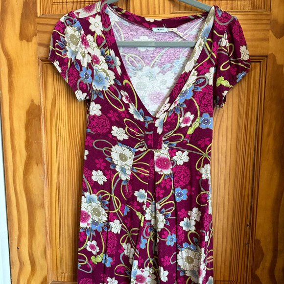 Kimchi Blue Magenta Floral Dress Size M - Picture 1 of 2